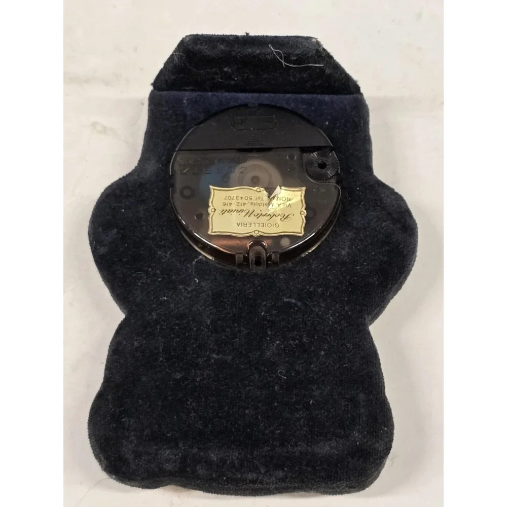 Vintage Sterling Silver Bear‎ Clock Roberto Miniati Italy
